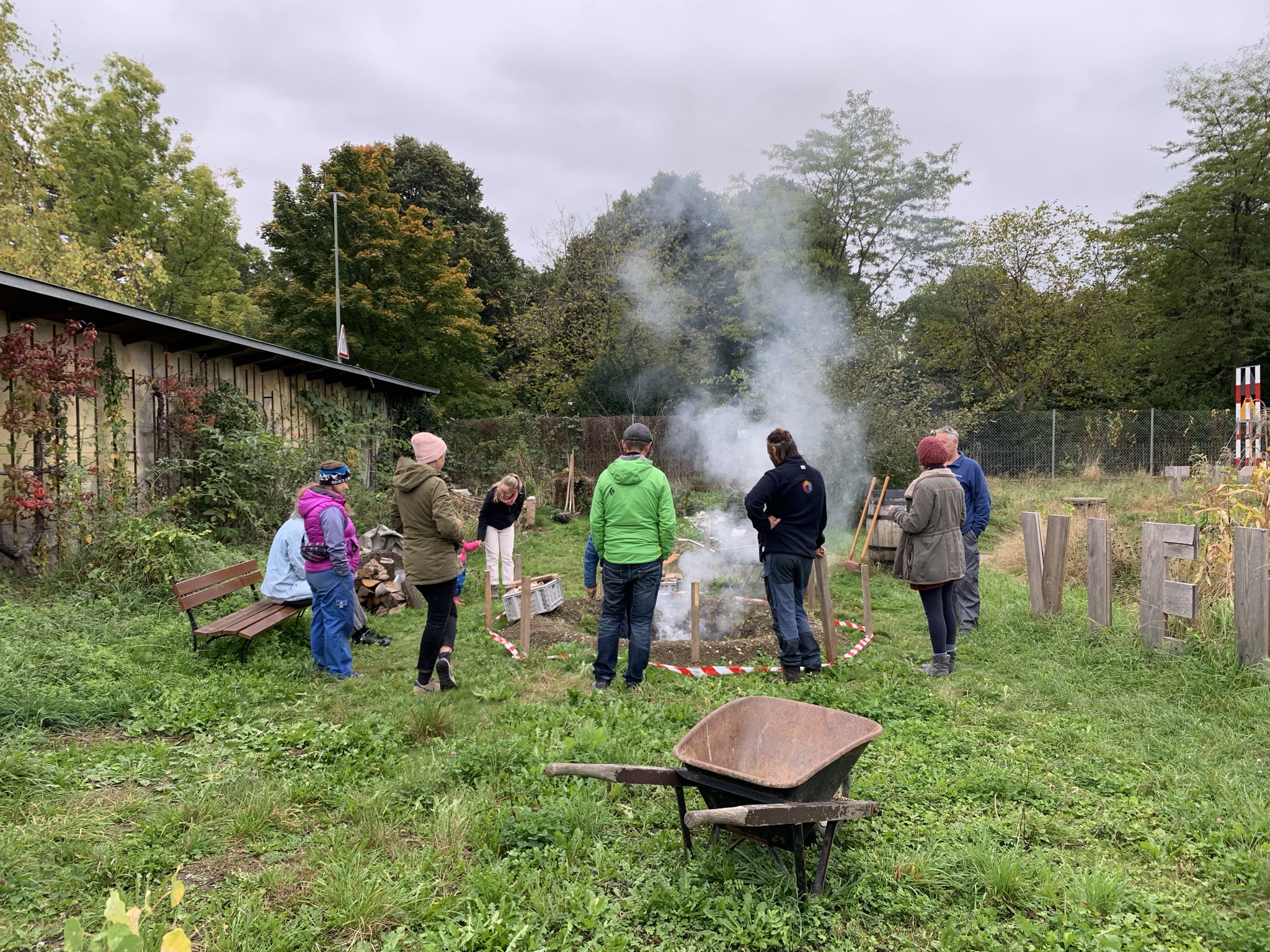 Aufnahme aus der Dokumentation «Durchführung Workshop «Kompostieren…»», Oktober 2021