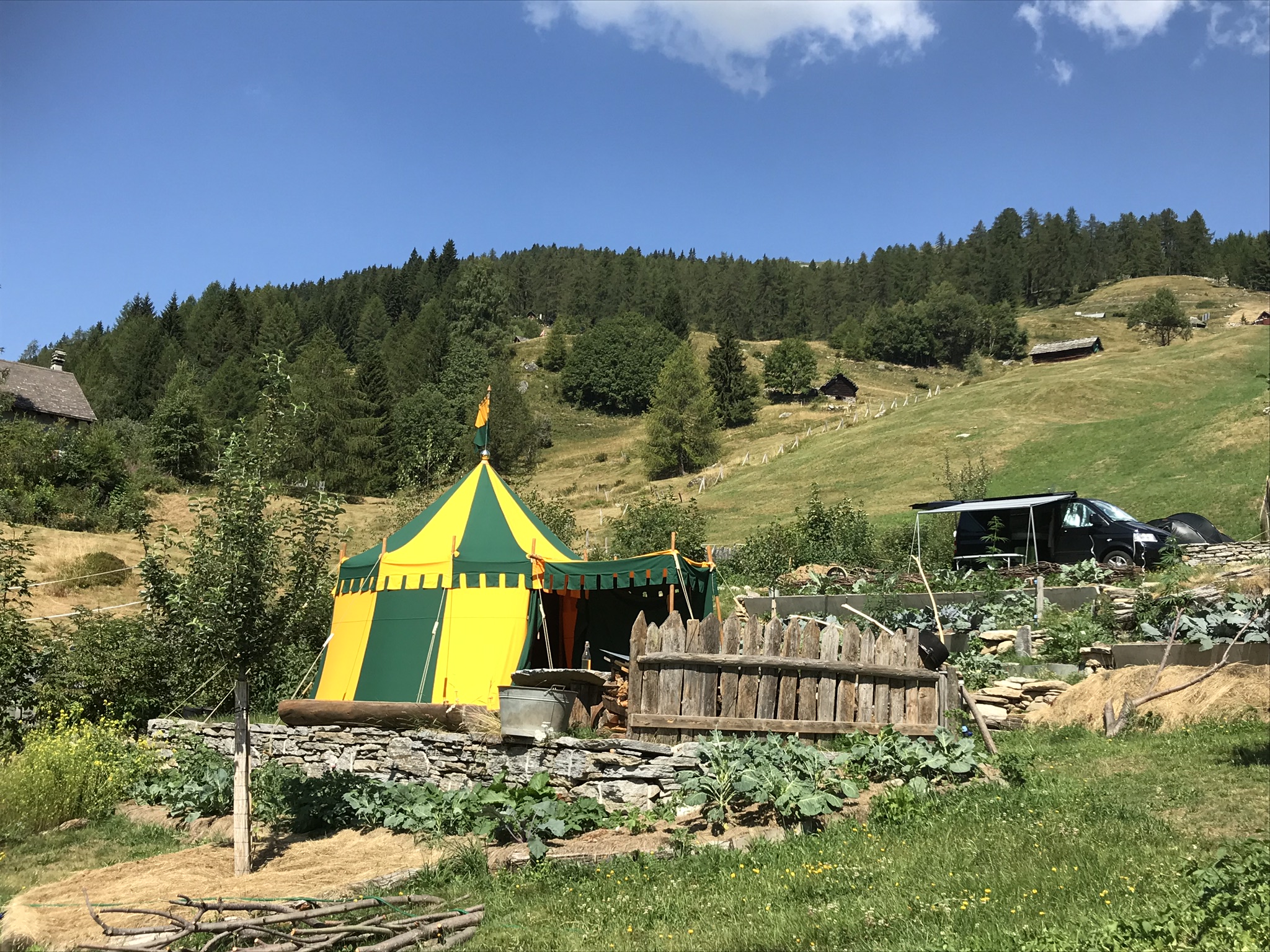 Aufnahme zum Beitrag «Permakultur-Hof Munt LaRaita», August 2018, aufgenommen mit iPhone 7