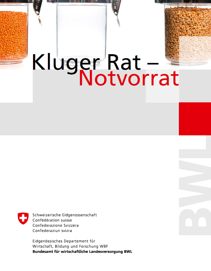 Screenshot der PDF-Broschüre «Notvorrat» in Adobe Acrobat, geöffnet im Kontext des Krisenworkshops