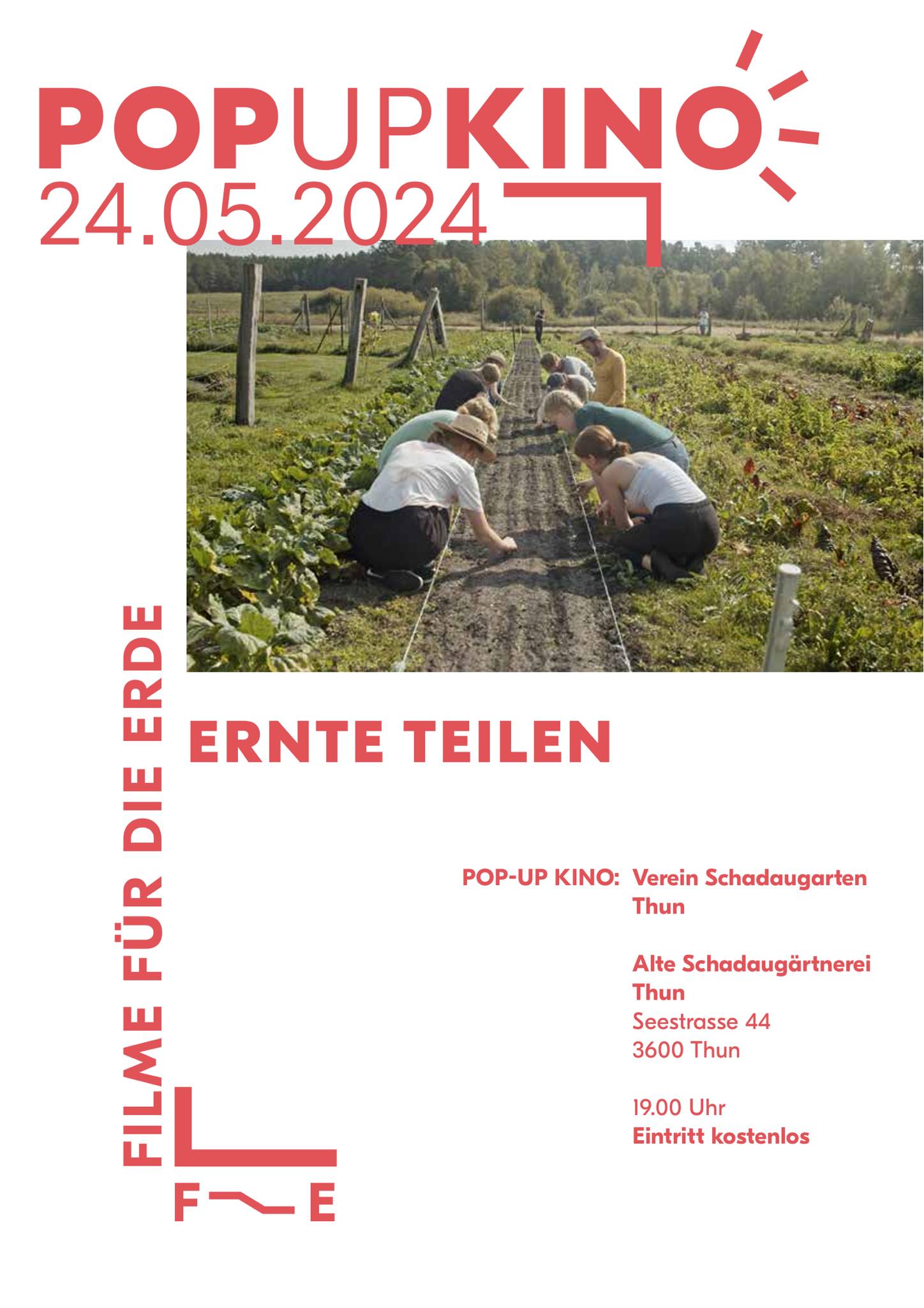 Importiertes Bild aus Social Media zum Beitrag «PopUp-Kino Filme für die Erde: Ernte…»