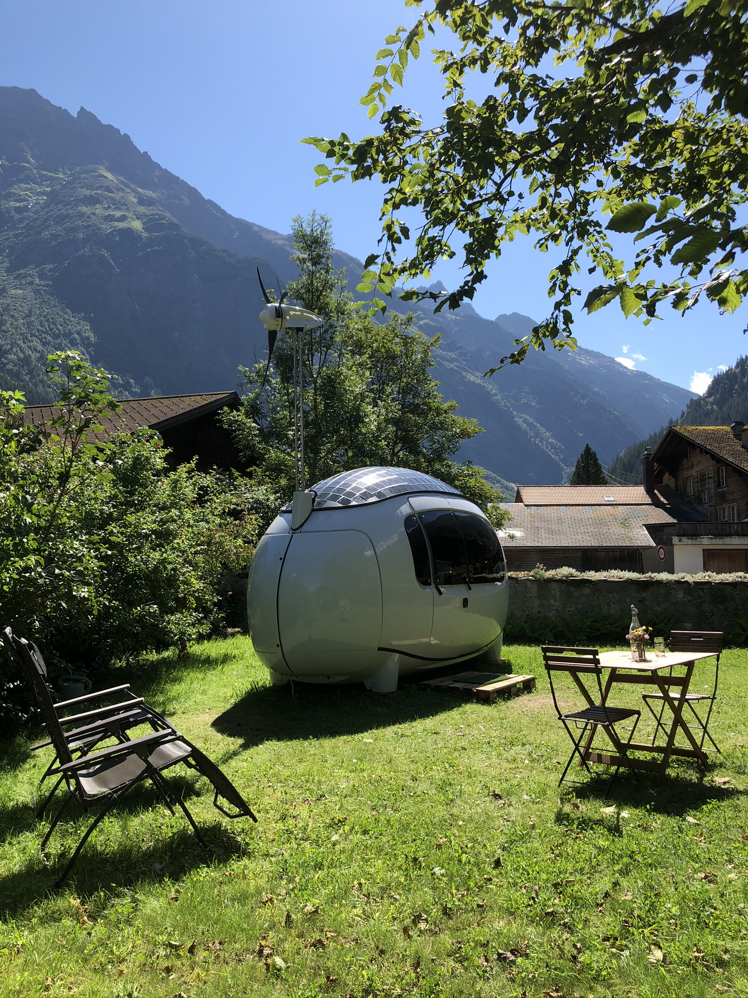 Aufnahme aus der Dokumentation «Ecocapsule Guttannen», August 2020, aufgenommen mit iPhone 8