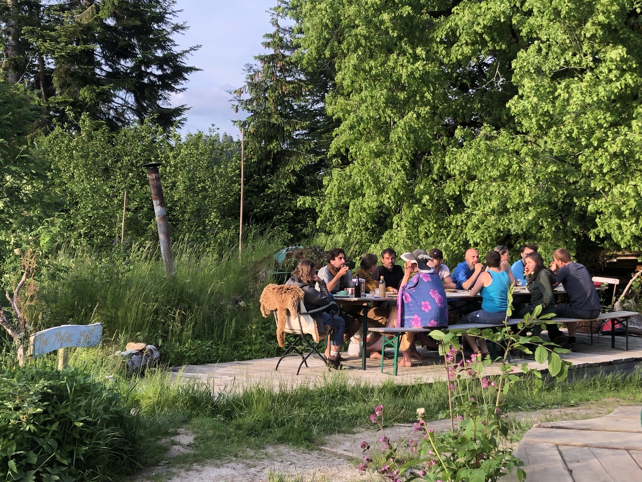 Abendsaufnahme aus der Dokumentation «PDC Modul 5 Planofuturo – Balmeggberg», Juni 2021