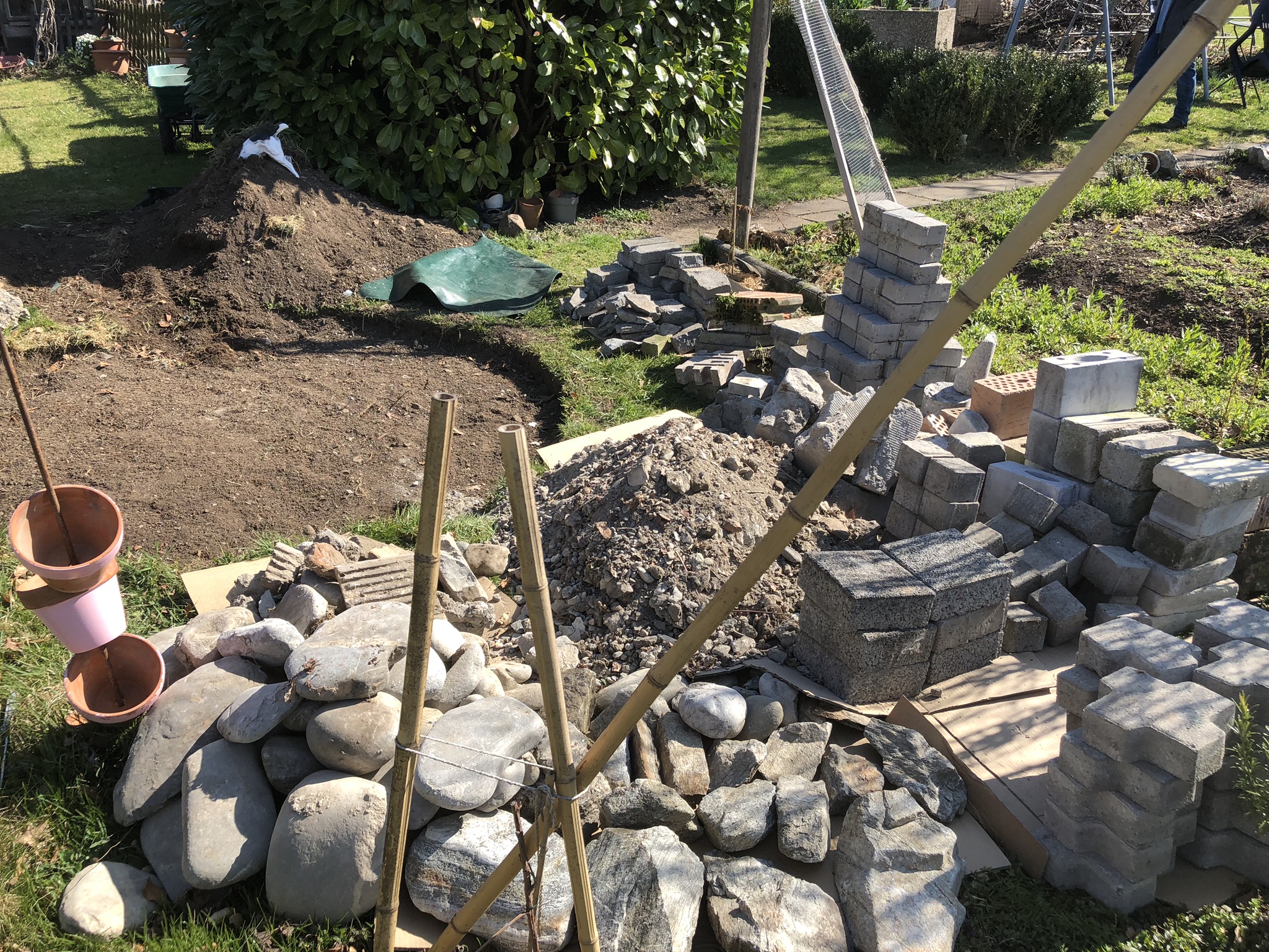 Aufnahme aus der Dokumentation «Kräuterspirale Schwarzenbach», März 2019, aufgenommen mit iPhone 8