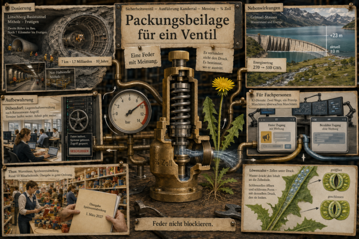 Packungsbeilage für ein Ventil